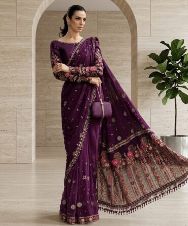 Purple Gulaab Saree
